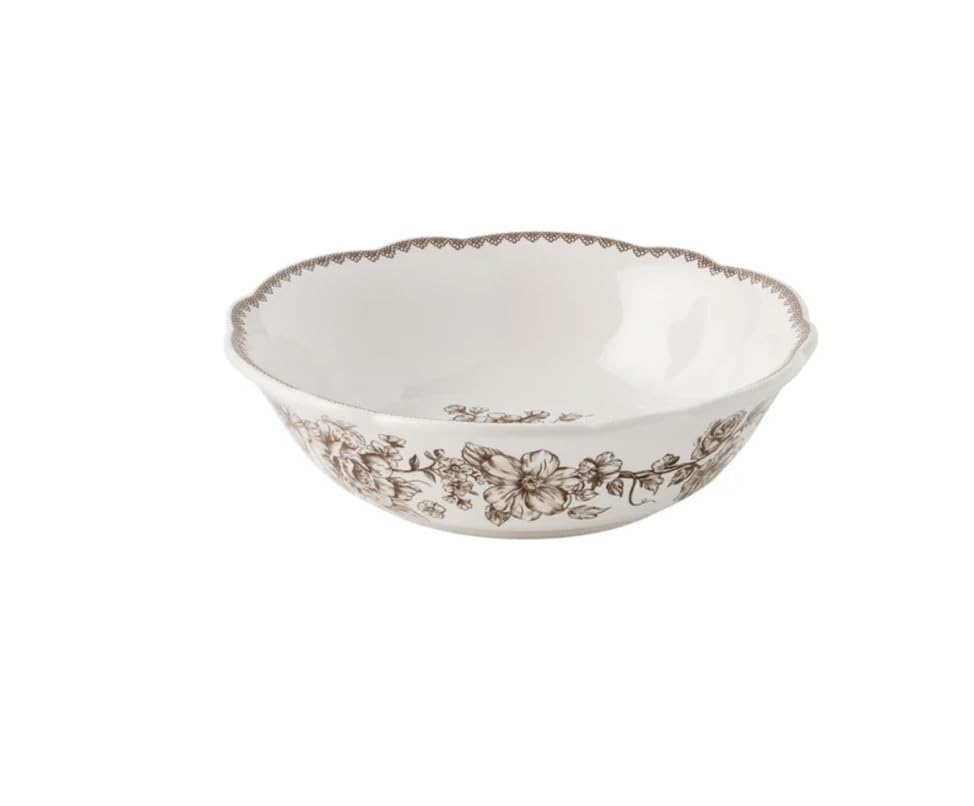 Brown 12-Piece Stoneware Dinnerware Set R821