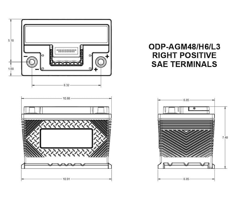 12 Volt 48 BCI Group Size Battery L823311