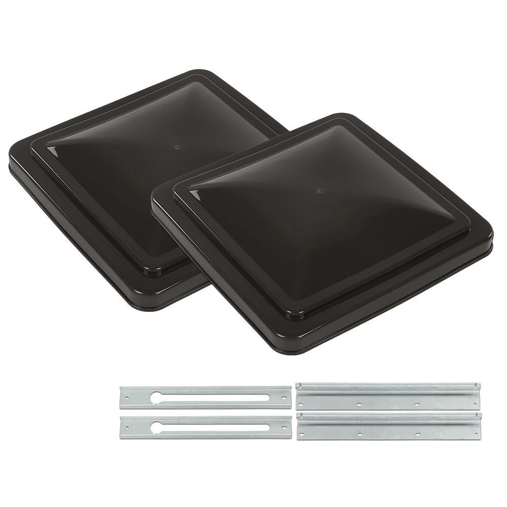 14" x 14" RV Roof Vent Cover Replacement Lid Smoke 2 PCS C22812