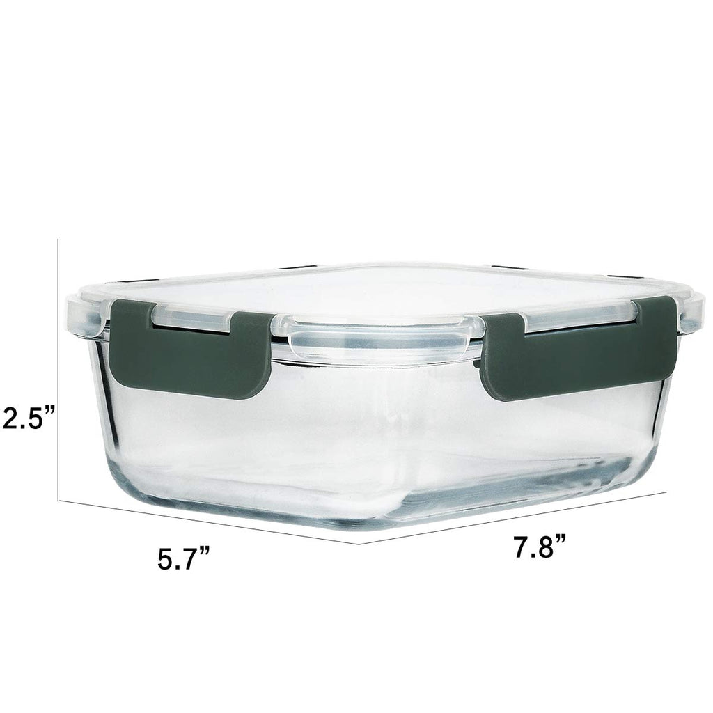 30 oz Glass Food Storage Containers with Lids P7941