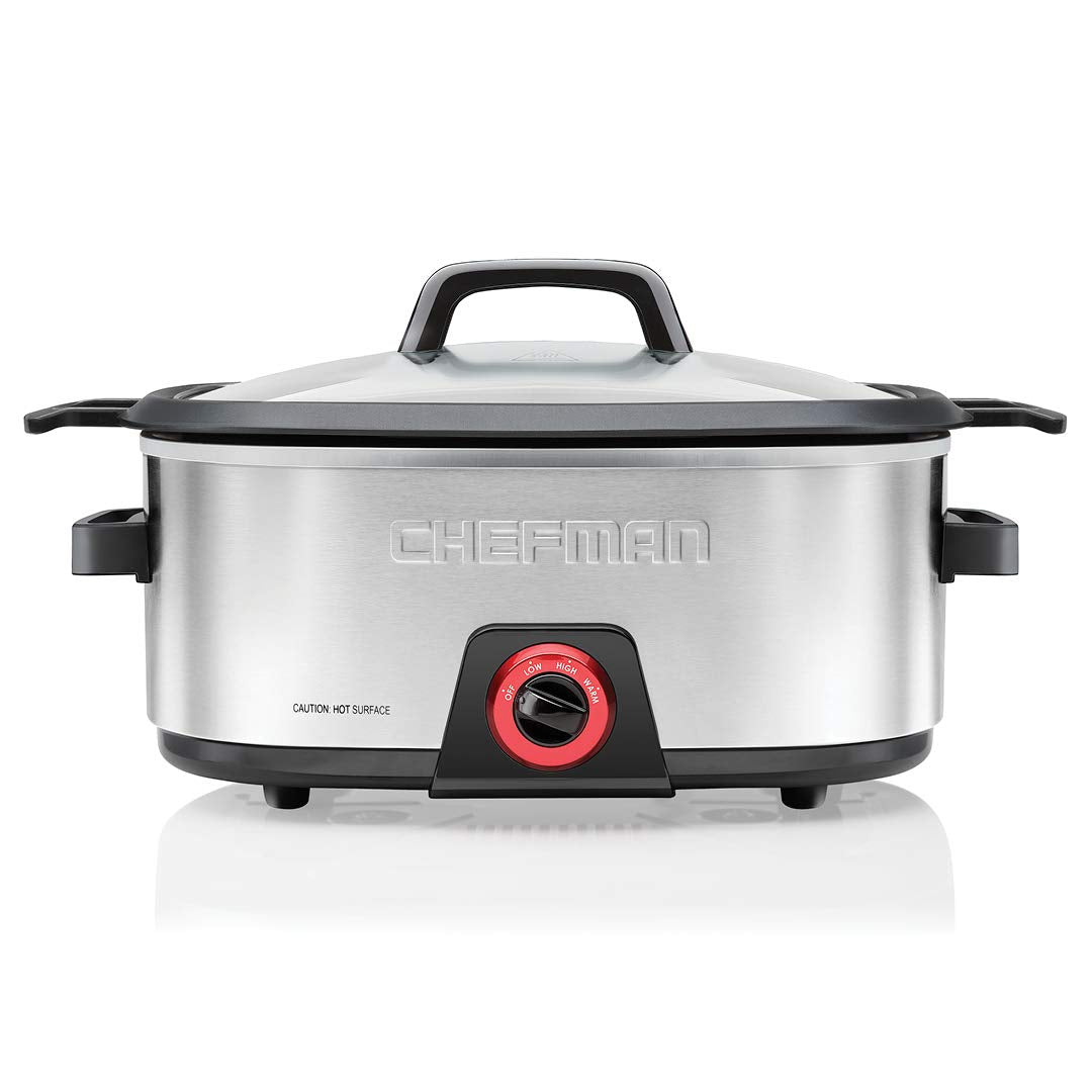 6-Quart Electric Slow Cooker with Removable Nonstick Insert Y8497