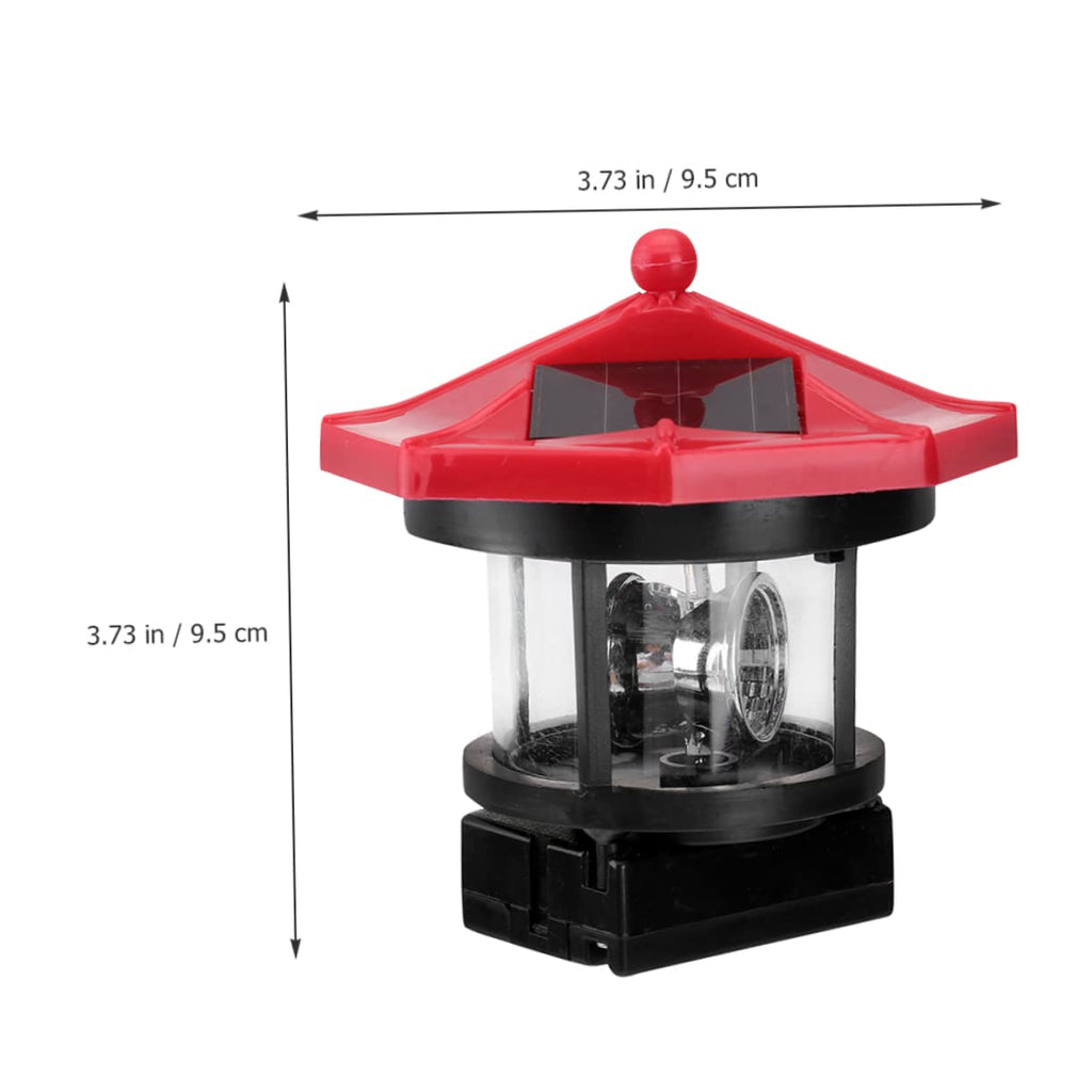 Solar Lighthouse Rotating Lamp Resin Garden Decorative Lights R857
