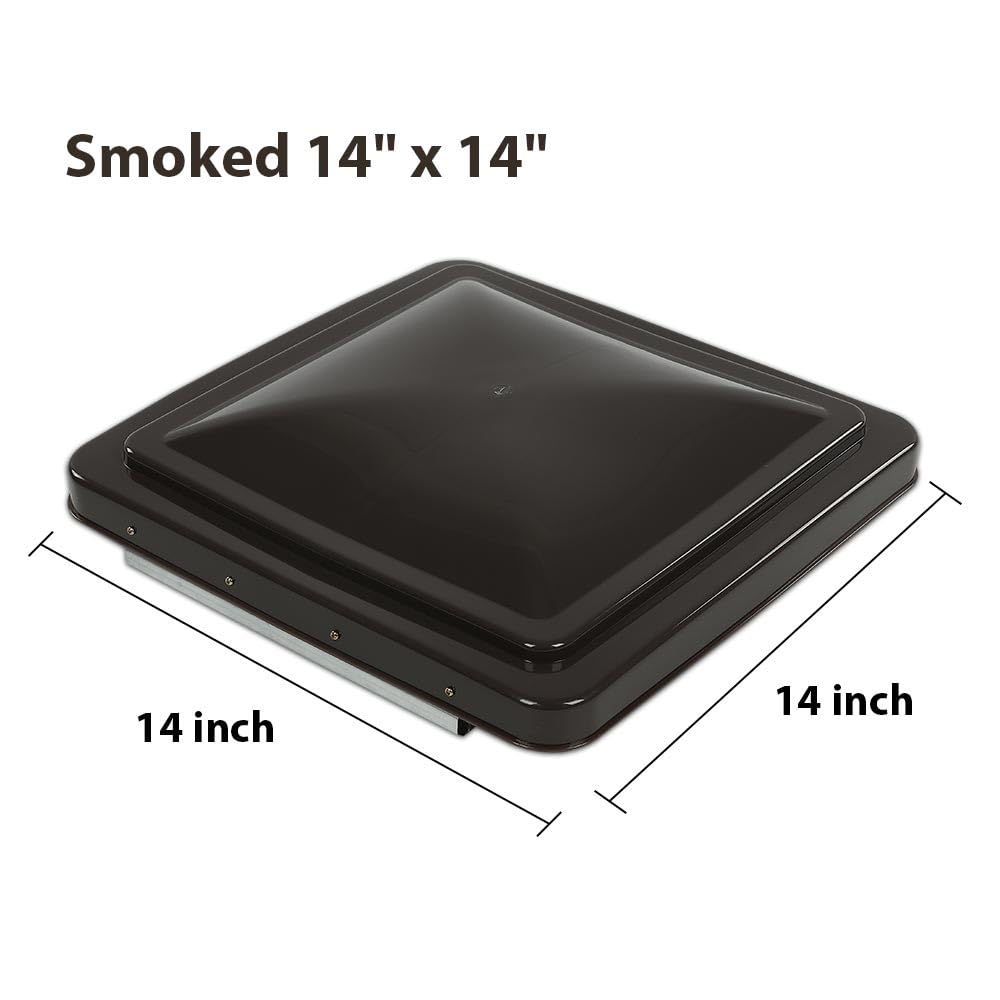 14" x 14" RV Roof Vent Cover Replacement Lid Smoke 2 PCS C22812
