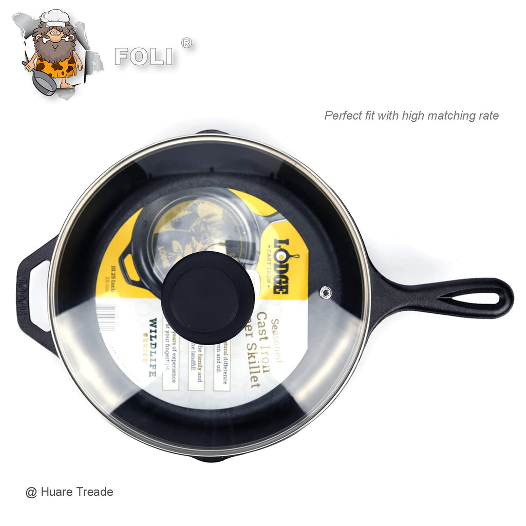 10.25 Inch Tempered Glass Lid with Steam Vent D51223