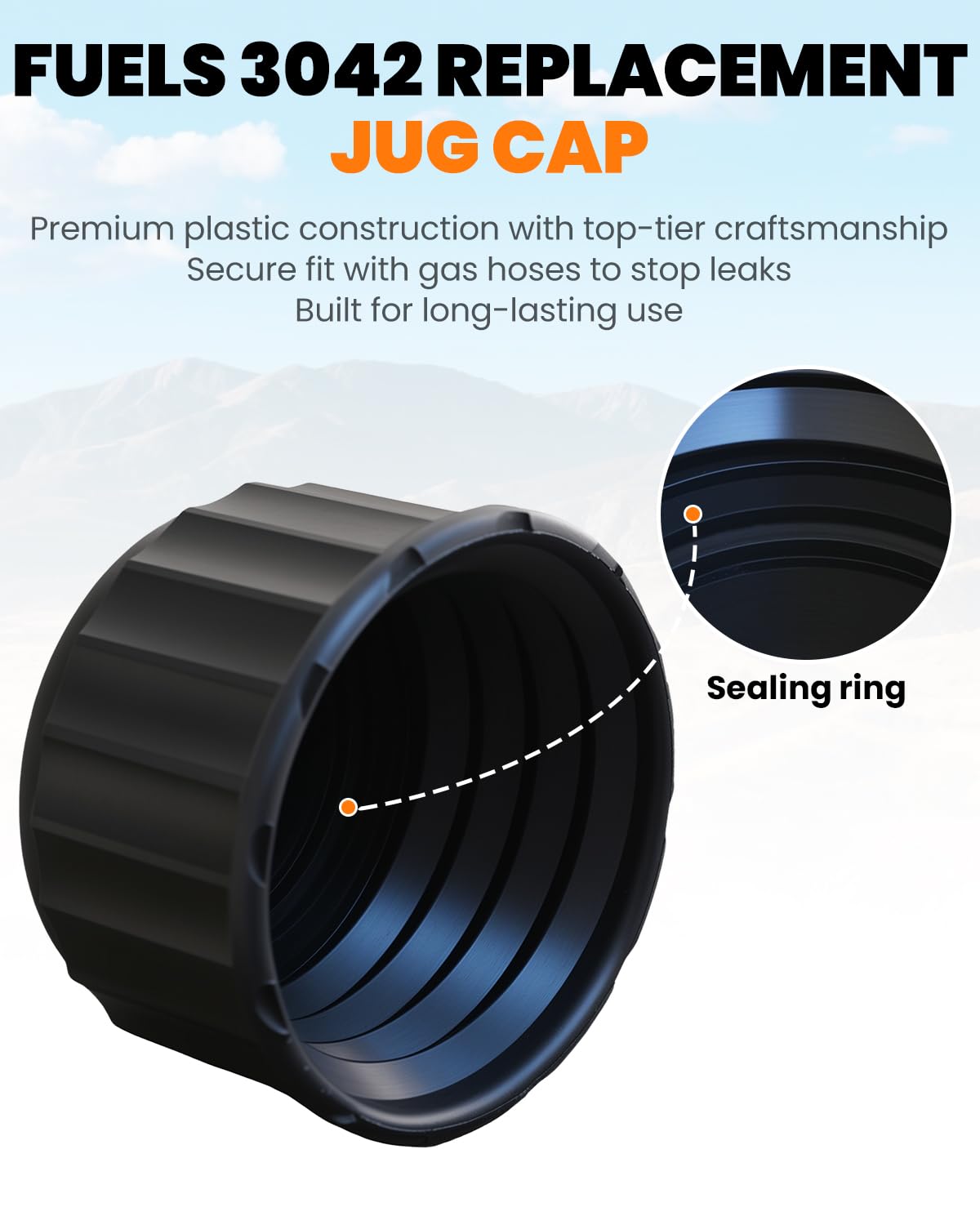 2 Pack Replacement Fuel Jug Cap O5901