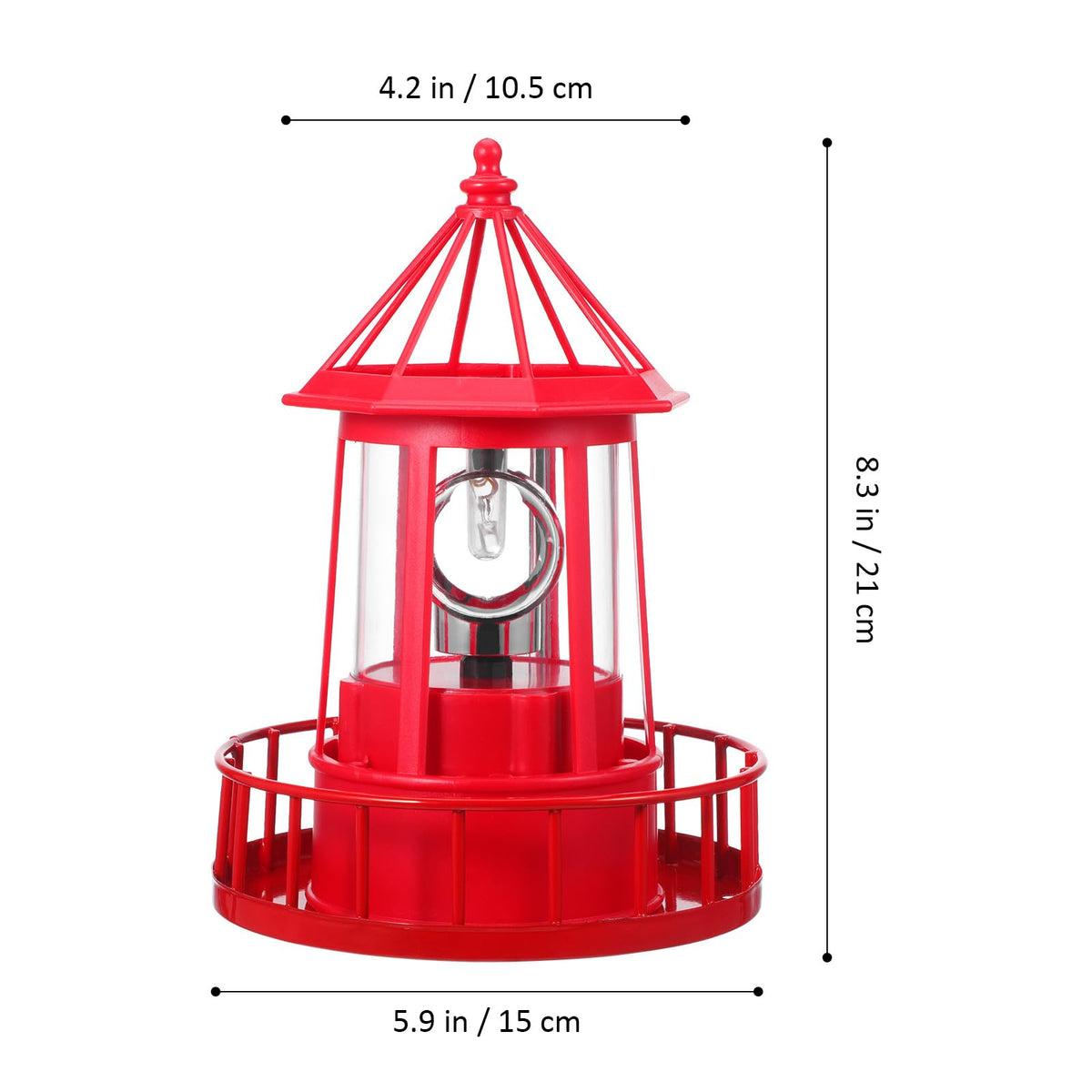 Solar Powered Lighthouse Statue Light N187