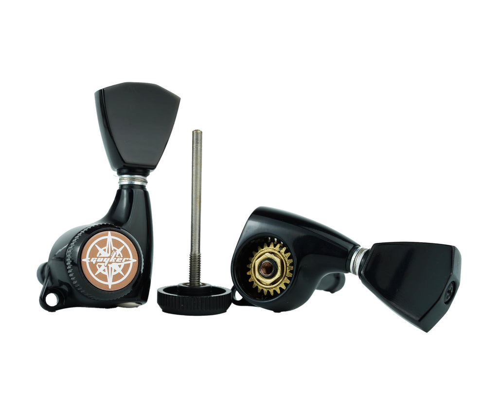 Locking Guitar Tuners 3L + 3R Black V7349
