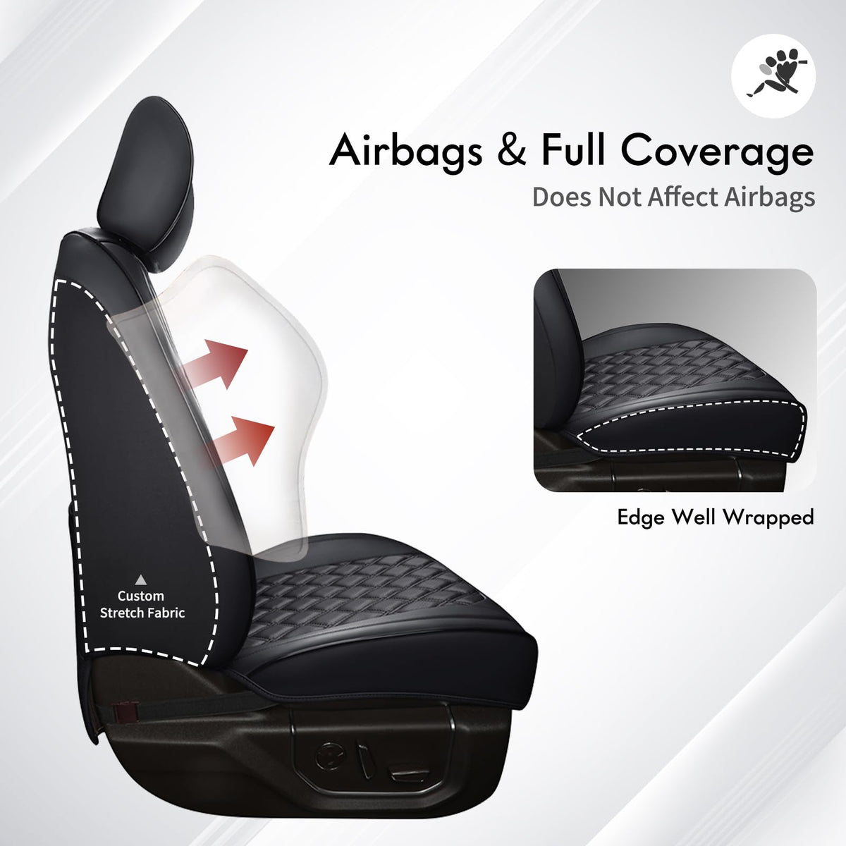 Leather Full Set Pickup Truck Seat Covers H327