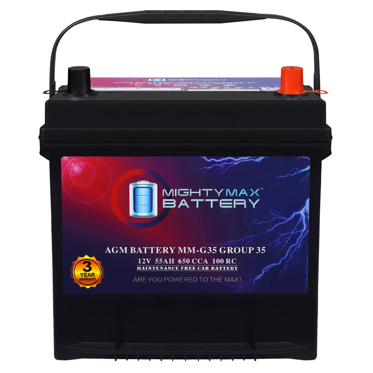 12V 55Ah AGM Replacement Battery M514