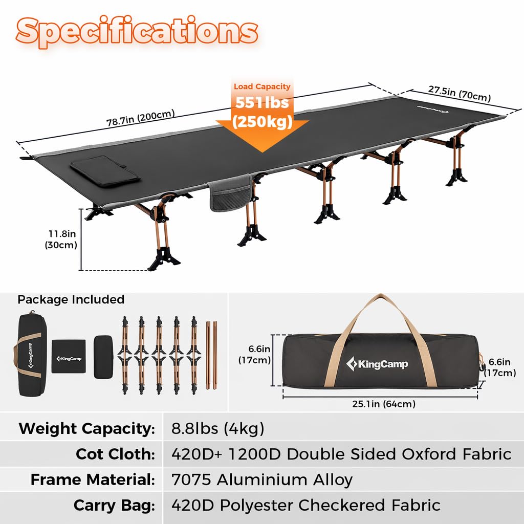 Lightweight Camping Cot T217
