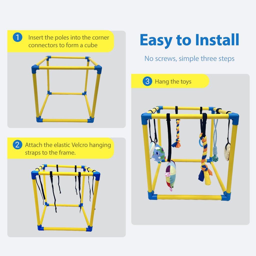 Puppy Play Gym with 8 Hanging Toys D596191