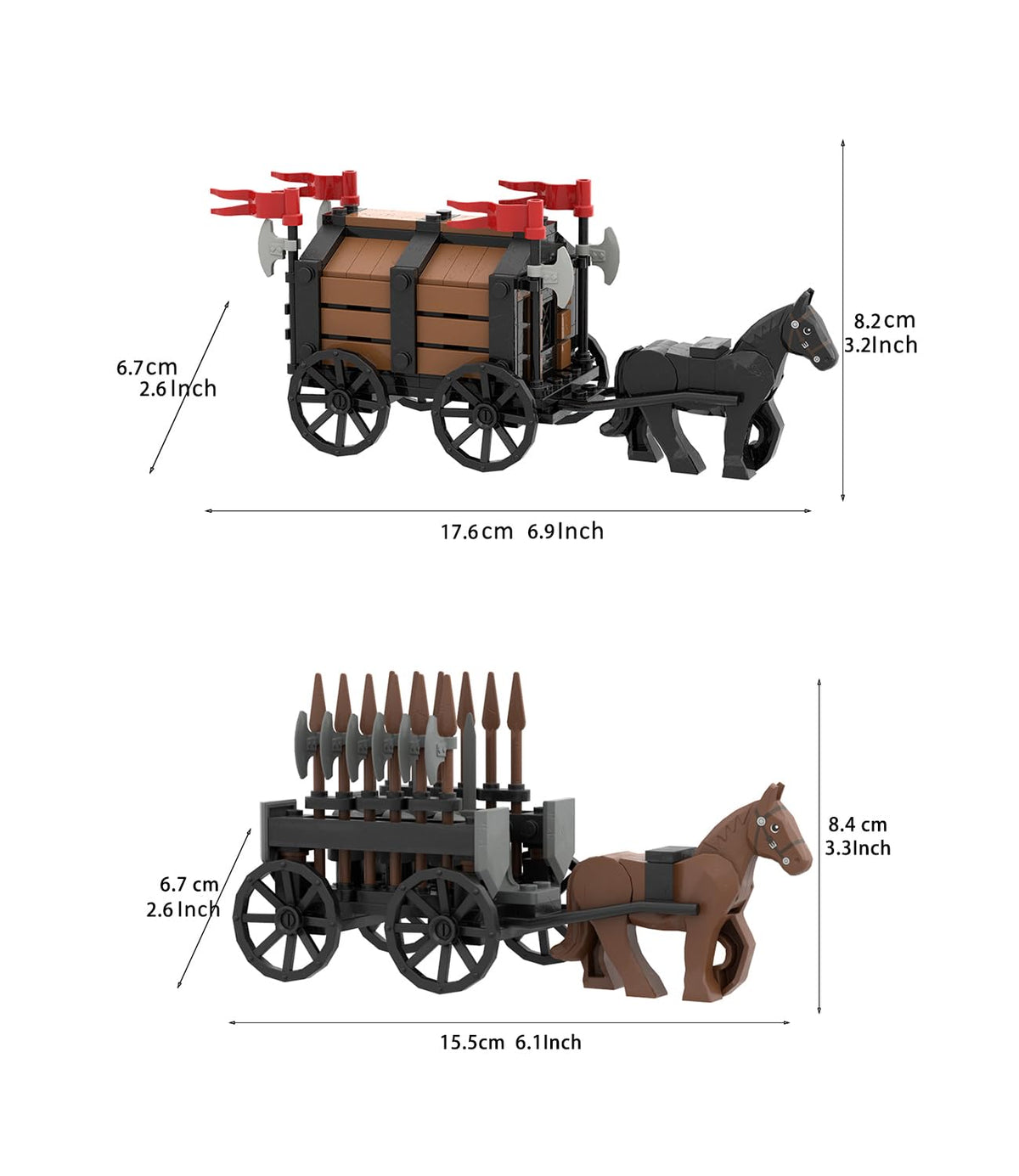 Medieval Carriage Building Blocks J35781