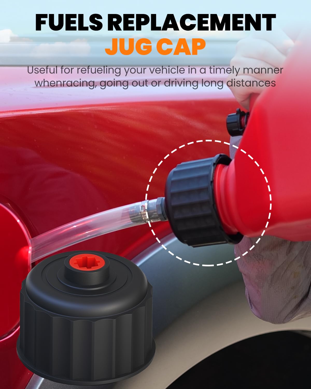 2 Pack Replacement Fuel Jug Cap O5901