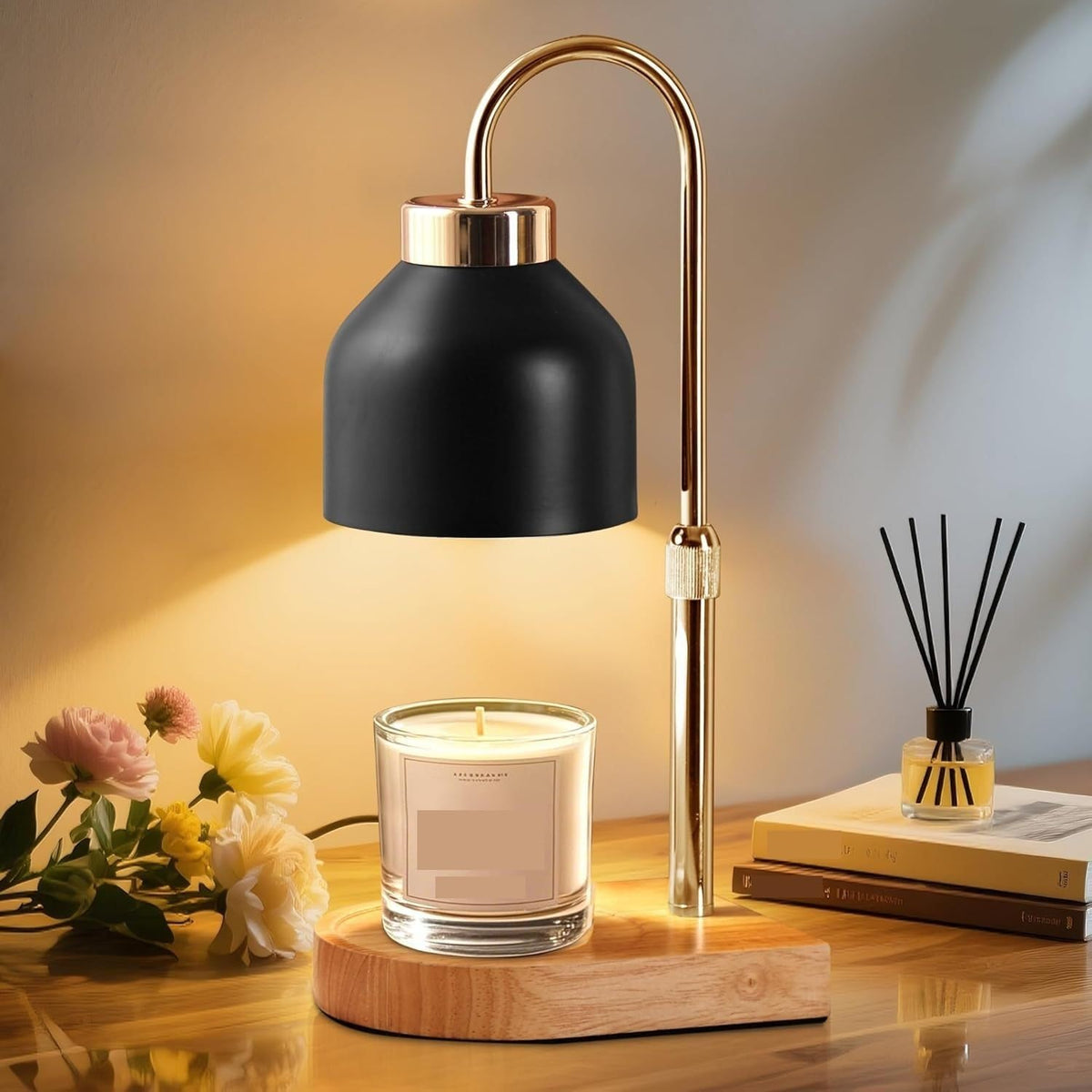 Height Adjustable Dimmable Candle Warmer Lamp with Timer B429