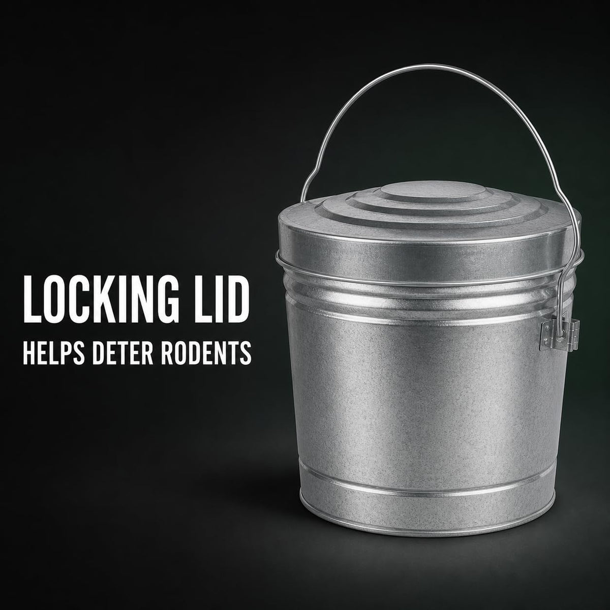 6 Gallon Steel Locking Can with Wire Handle M190