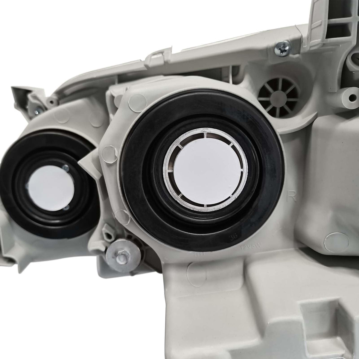 Chrome Clear Lens Projector Headlight Replacement Kit Pair of LH+RH S852