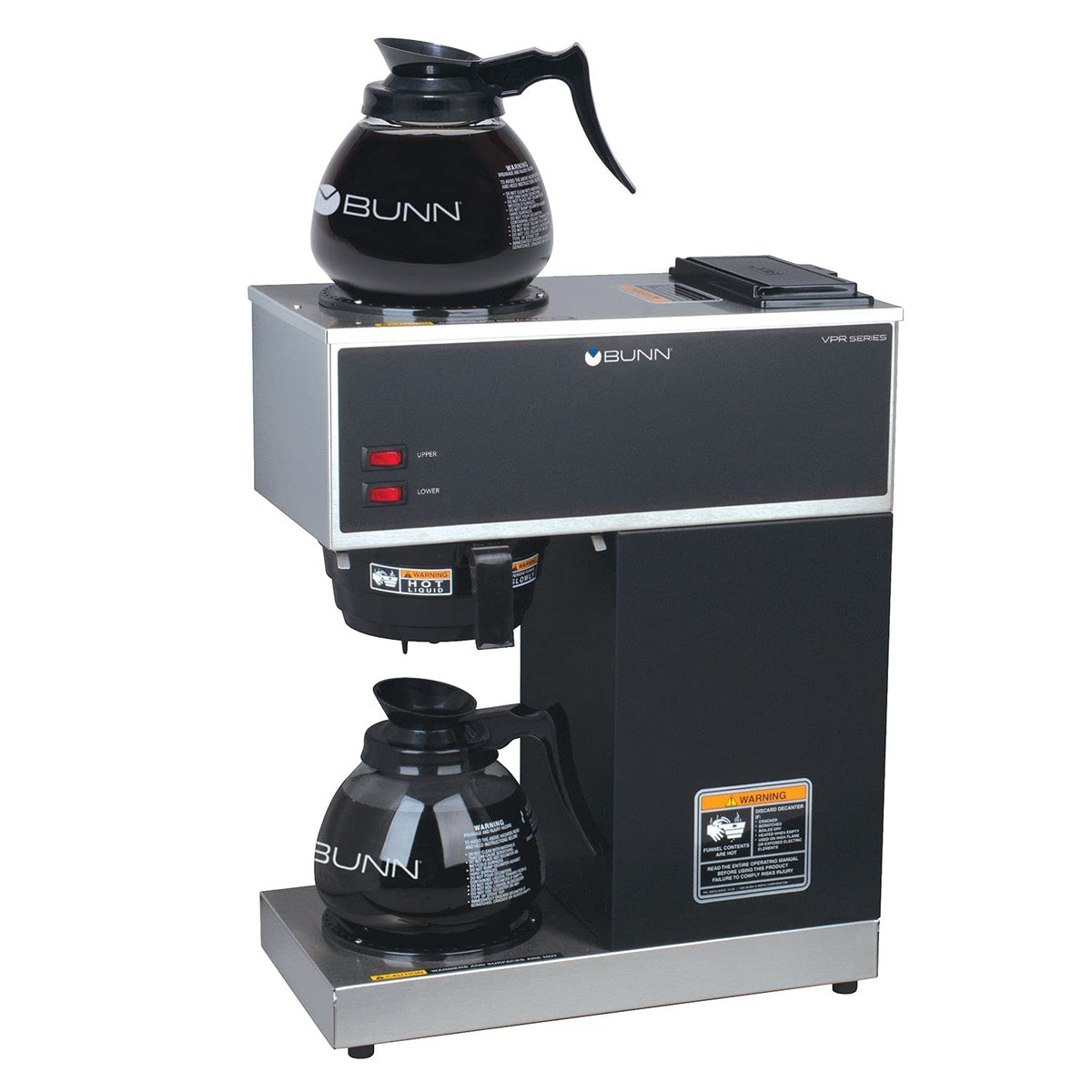 12-Cup Commercial Coffee Brewer with Glass Decanters K5409