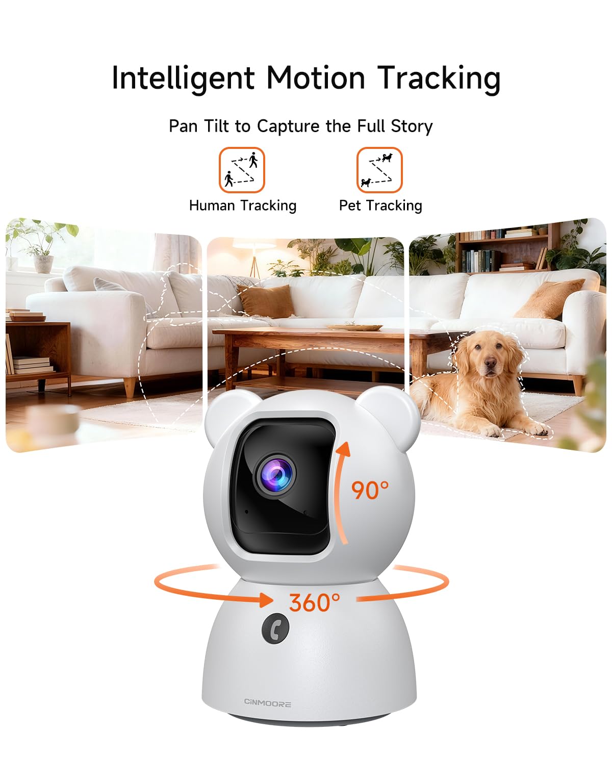2 Pack 2.5K Indoor Security Cameras with Pan Tilt Night Vision 2-Way Audio Y892
