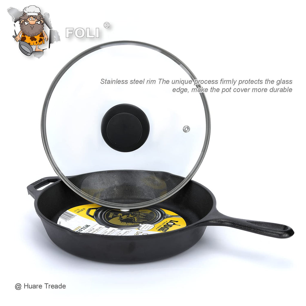 10.25 Inch Tempered Glass Lid with Steam Vent D51223