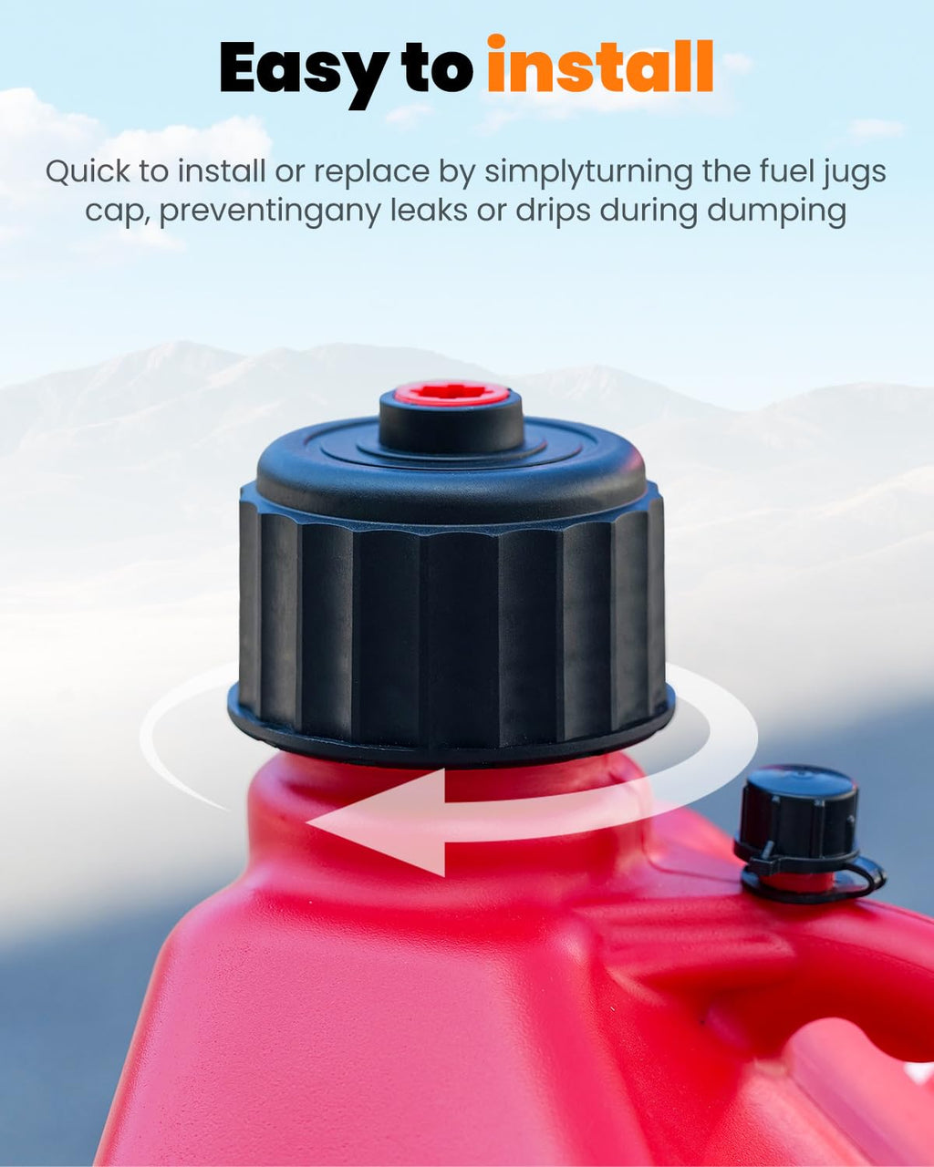 2 Pack Replacement Fuel Jug Cap O5901