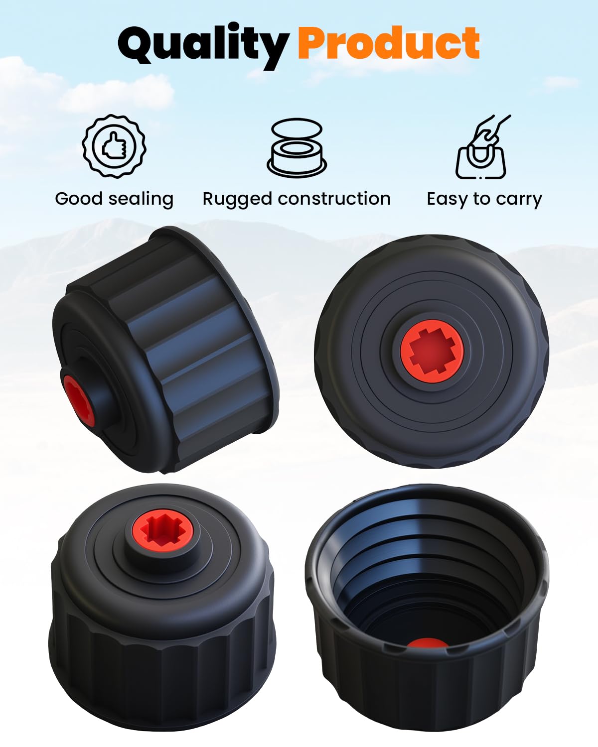 2 Pack Replacement Fuel Jug Cap O5901