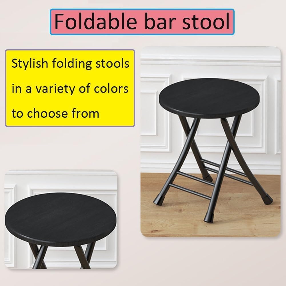 18 Inch Foldable Stool, 220lbs Capacity, Blue Z157