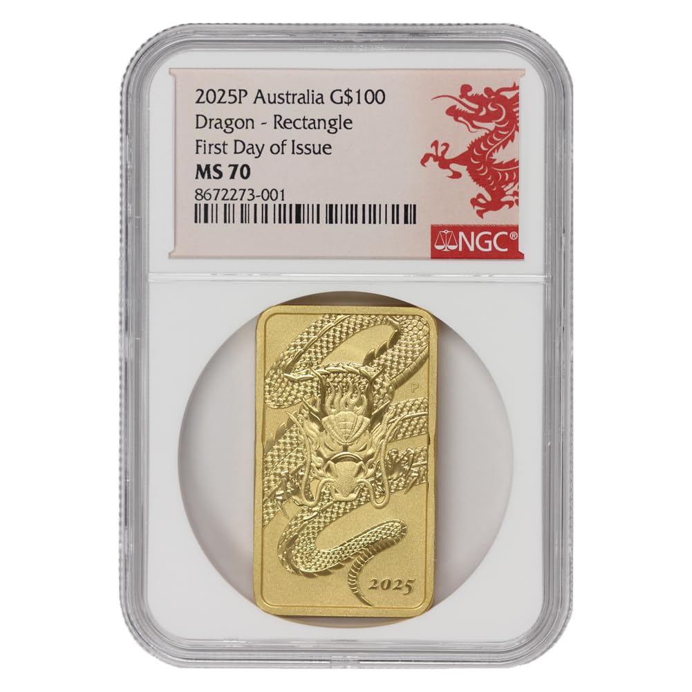 1 oz Australian Gold Dragon Bar D68514