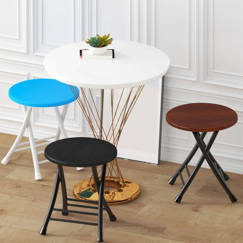 18 Inch Foldable Stool, 220lbs Capacity, Blue Z157