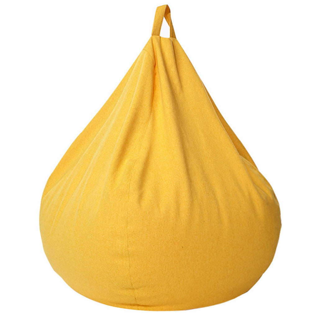 Linen Fabric Bean Bag Chair Cover 90x110cm J13395