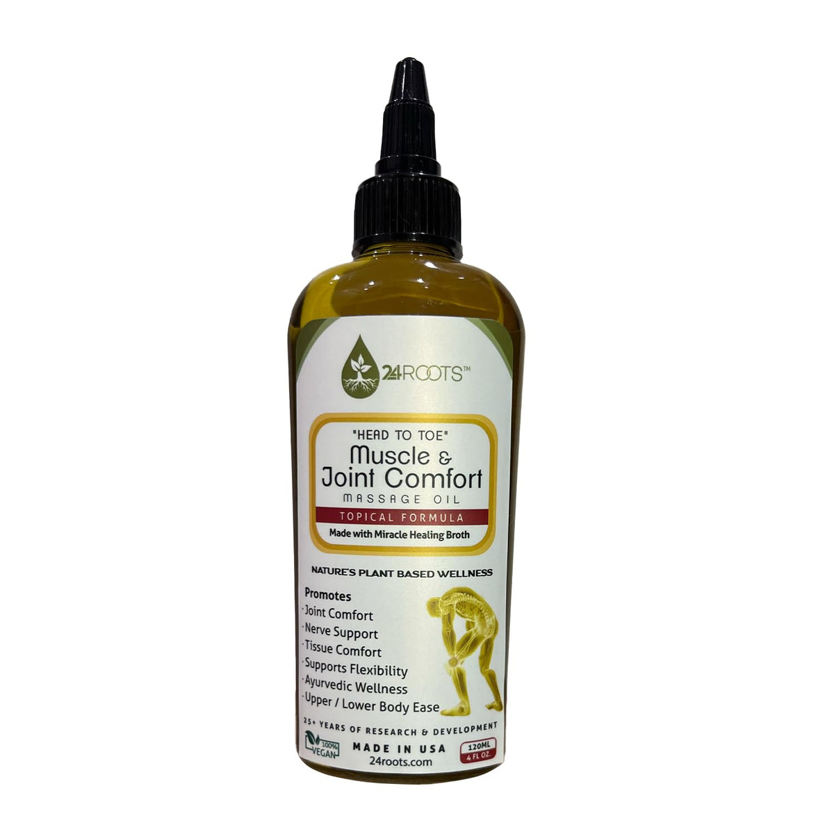 Plant Based Muscle & Joint Comfort Massage Oil 4 FL Oz P341