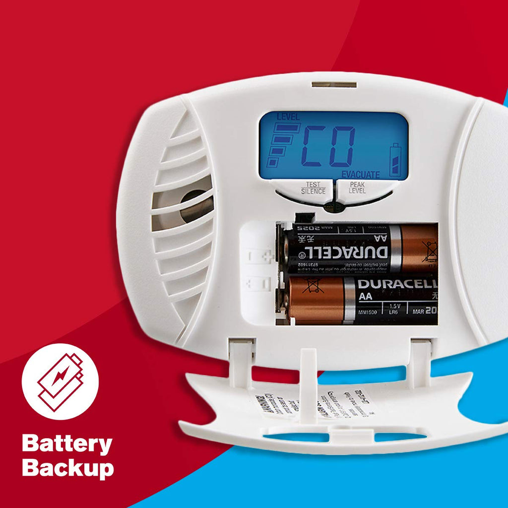 Plug in Carbon Monoxide Alarm with Digital Display T49669