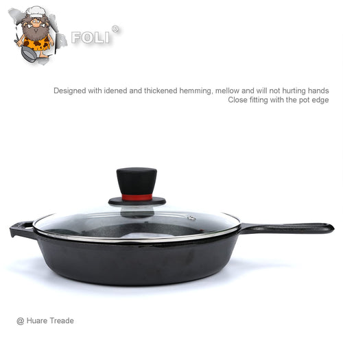 10.25 Inch Tempered Glass Lid with Steam Vent D51223