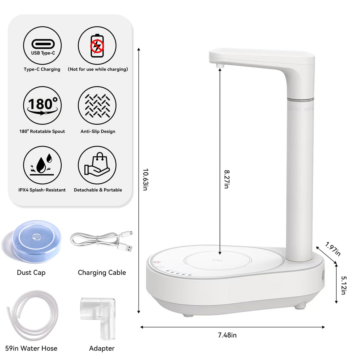 Automatic Countertop Water Dispenser for 5 Gallon Bottle V1990
