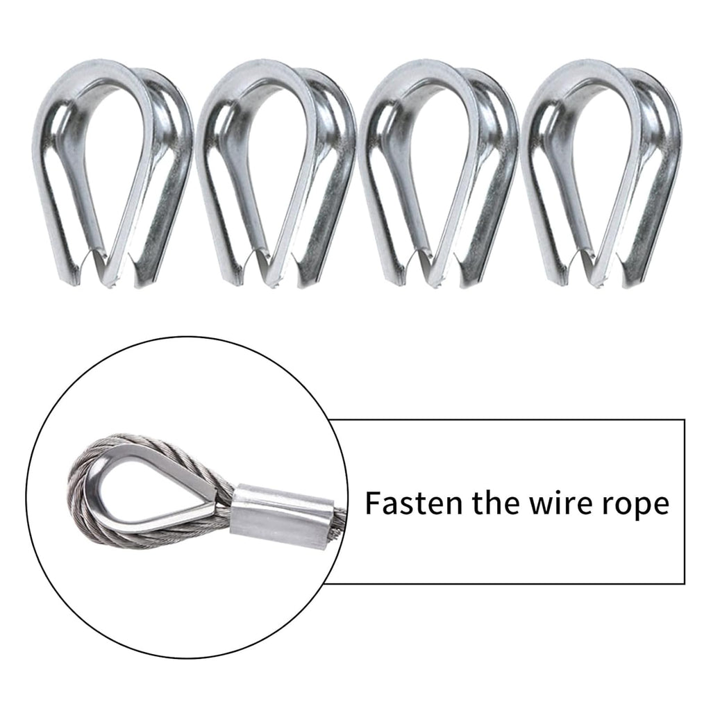 1/8 inch Stainless Steel Wire Rope Kit, 33ft R77109