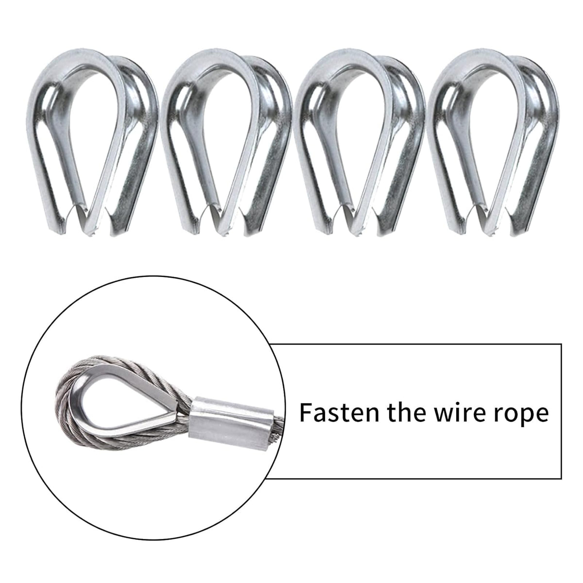 1/8 inch Stainless Steel Wire Rope Kit, 33ft R77109