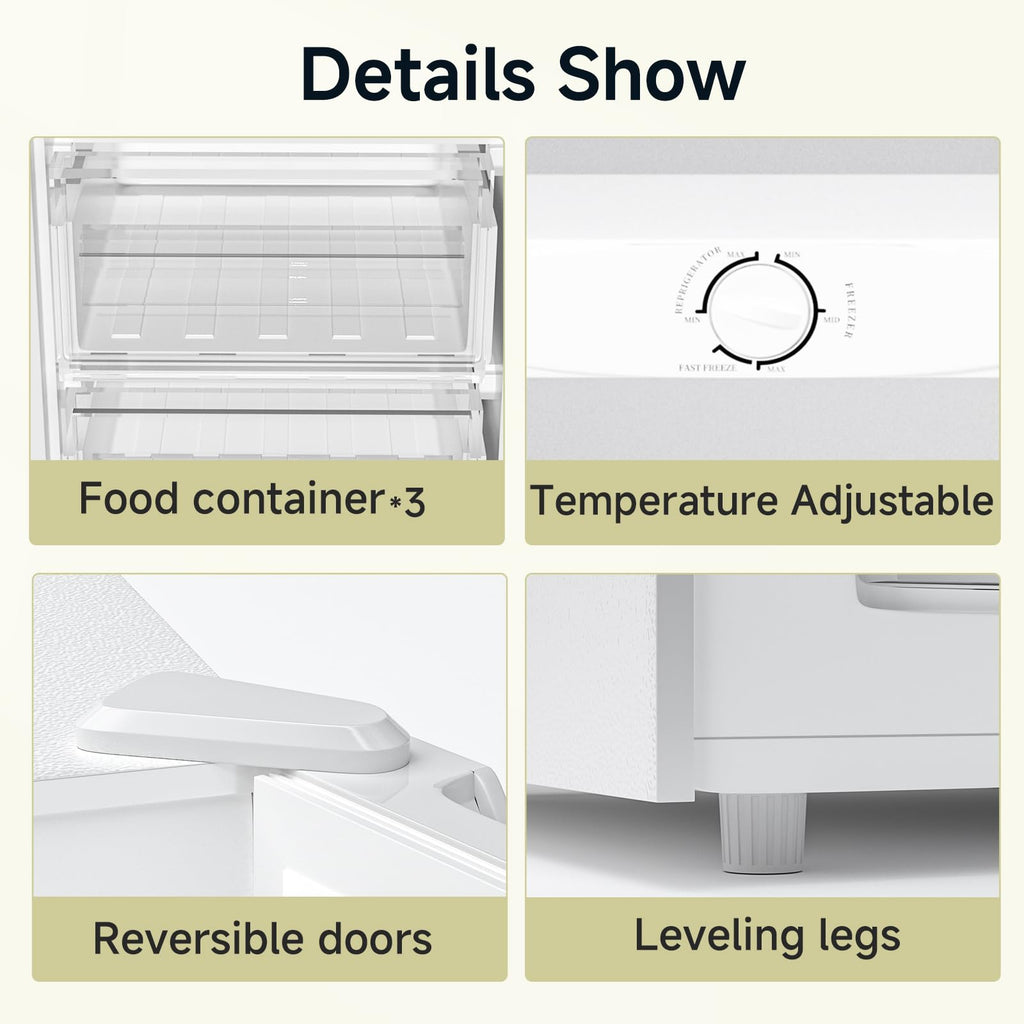 7.0 Cu.ft Convertible Upright Freezer/Refrigerator White A8431