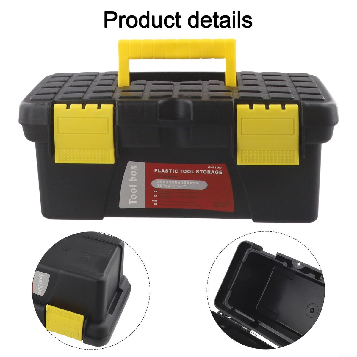 10 Inch Lockable Tool Box Q94514