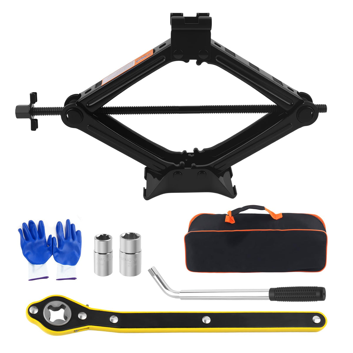 2T Scissor Jack Car Tool Kit B19856