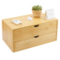 Bamboo Desk Organizer with Drawers T803586