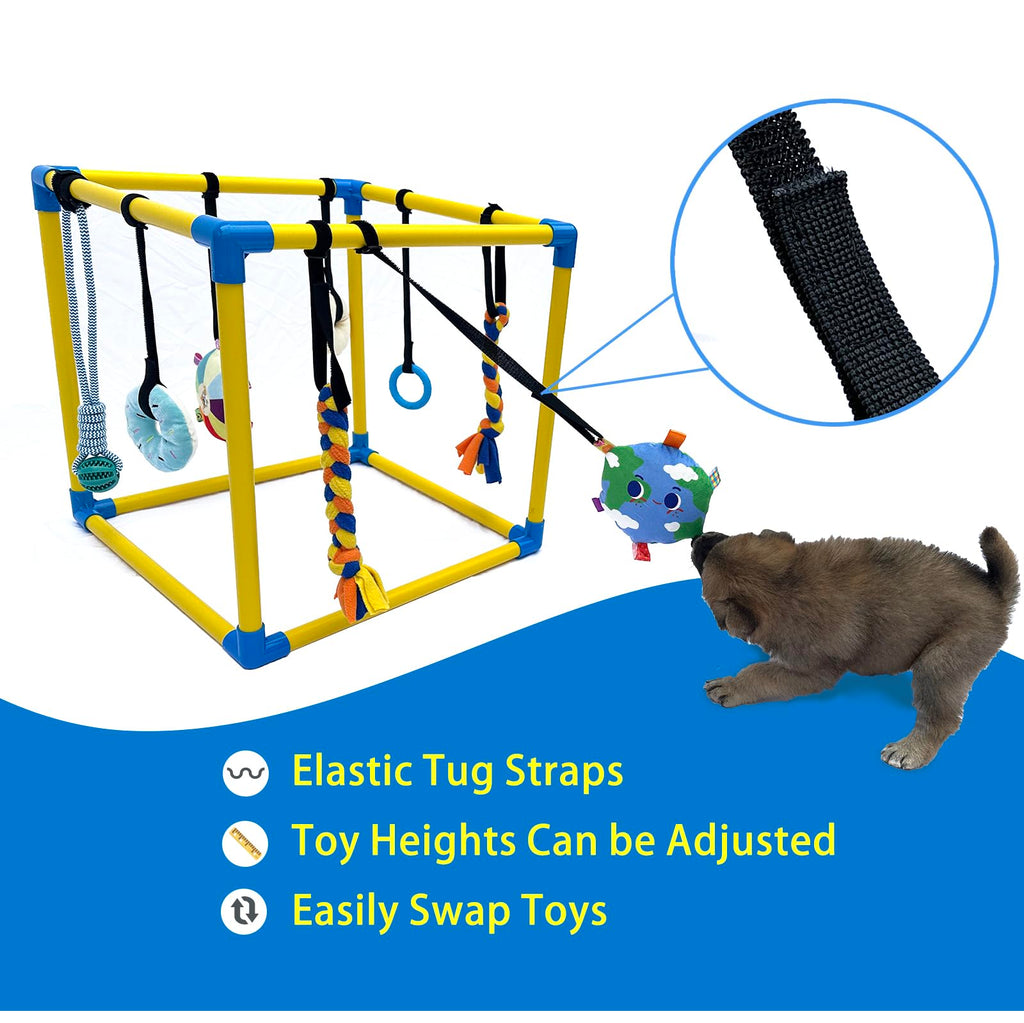 Puppy Play Gym with 8 Hanging Toys D596191