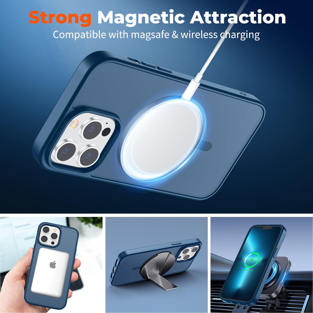 Magnetic iPhone 13 Pro Max Case Dark Blue Z398534