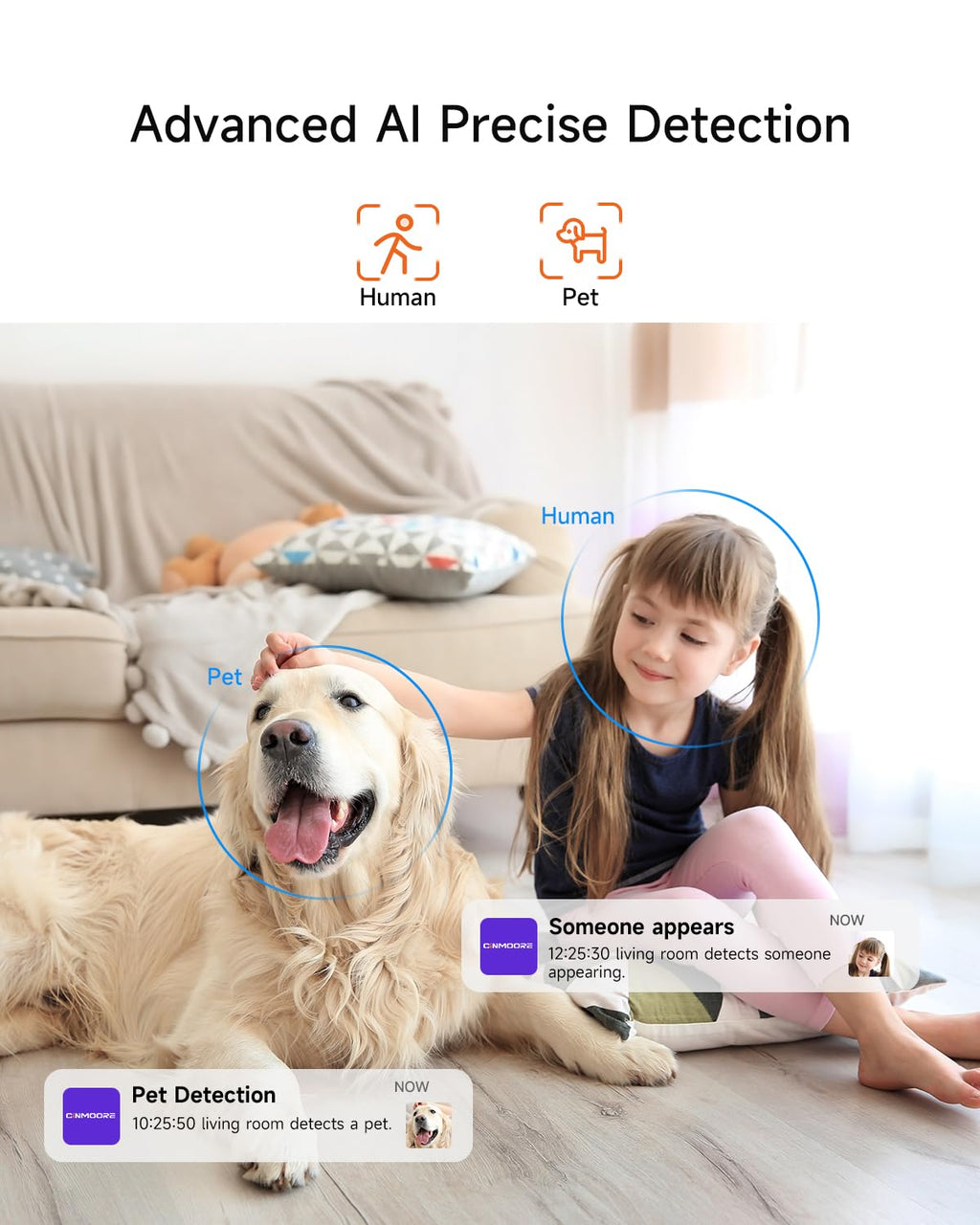 2 Pack 2.5K Indoor Security Cameras with Pan Tilt Night Vision 2-Way Audio Y892
