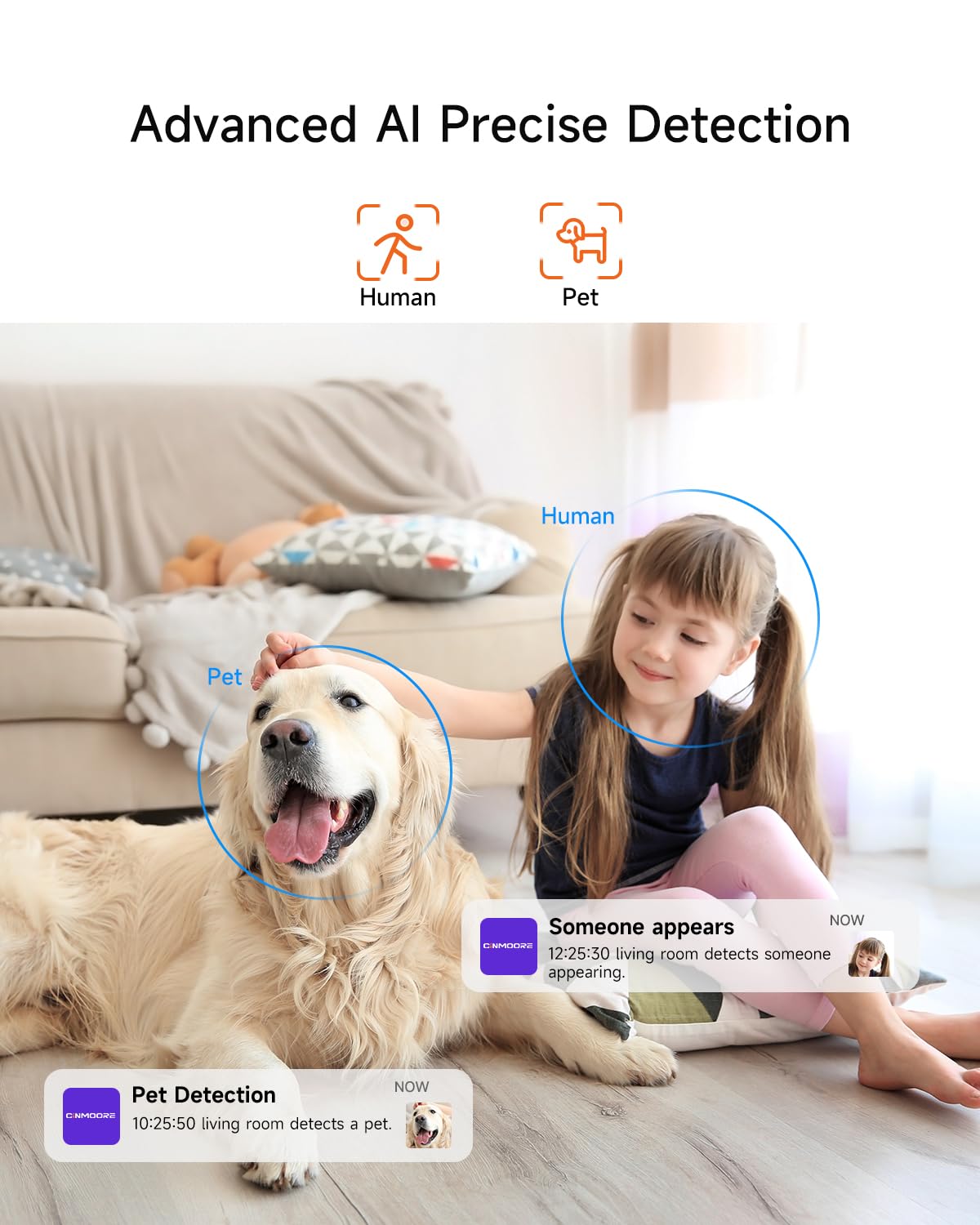 2 Pack 2.5K Indoor Security Cameras with Pan Tilt Night Vision 2-Way Audio Y892