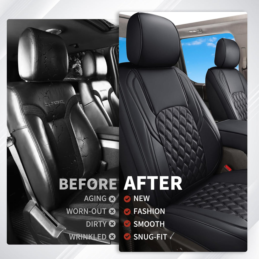 Leather Full Set Pickup Truck Seat Covers H327