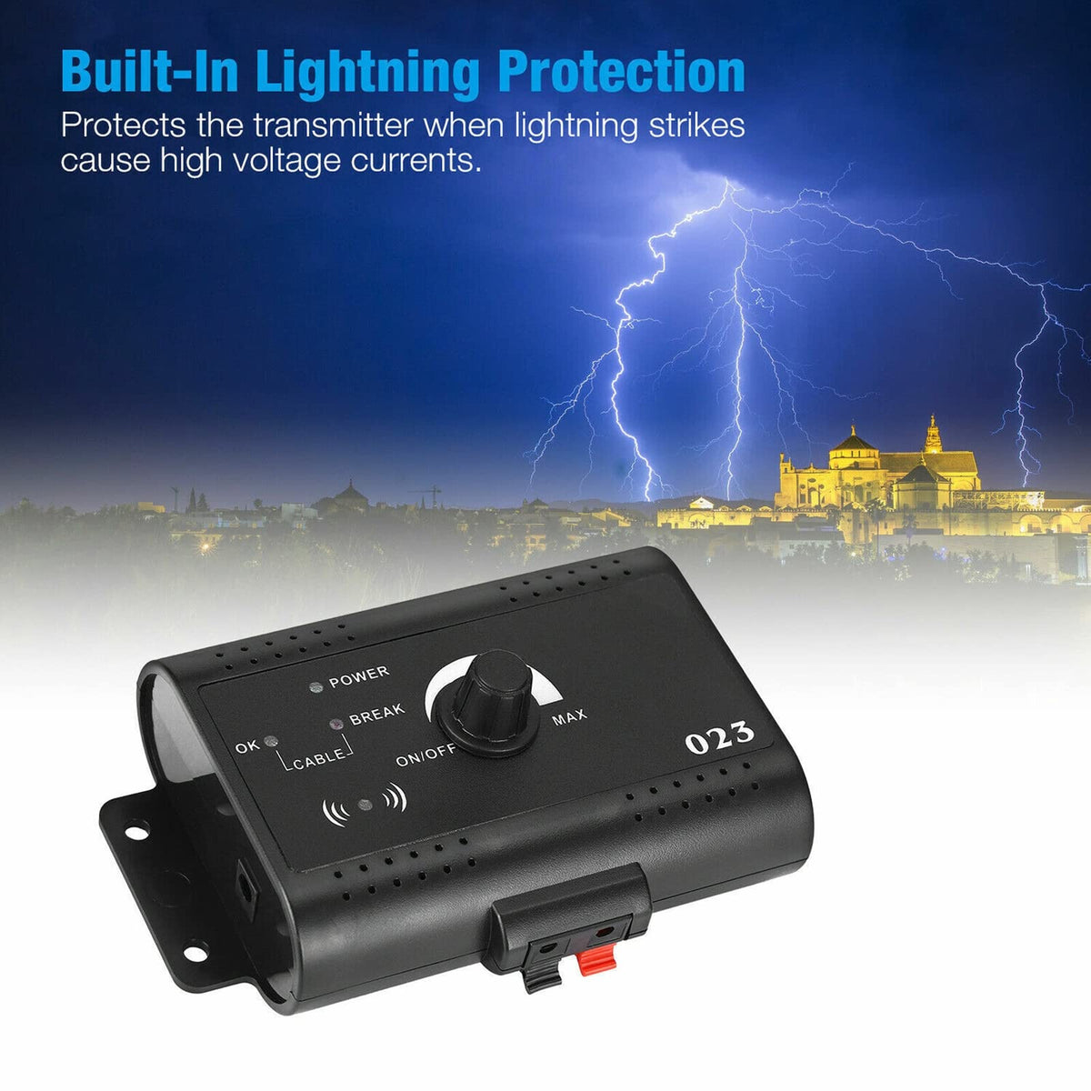 Wireless Electric Dog Fence System, In-ground/Aboveground Pet Containment System D18571