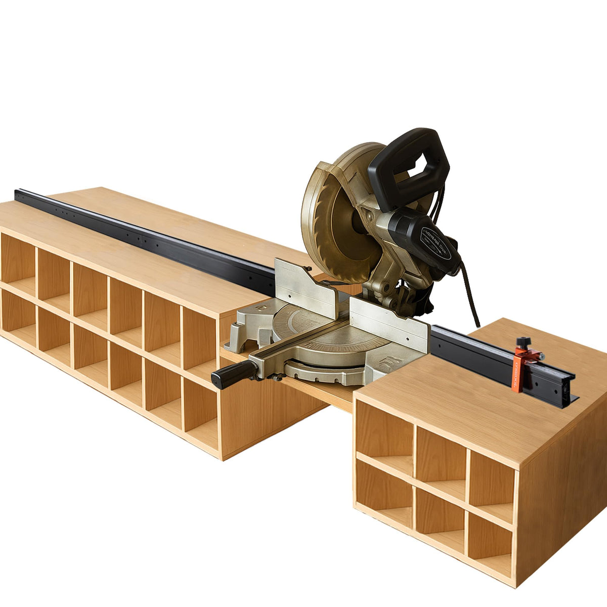 Miter Saw Fence System with Flip Stop M76390