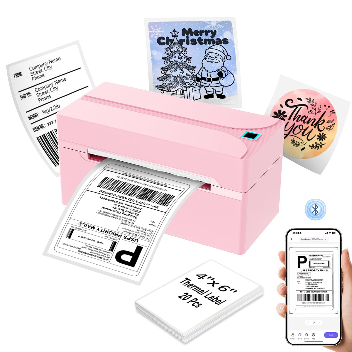 Bluetooth Thermal Label Printer P929029