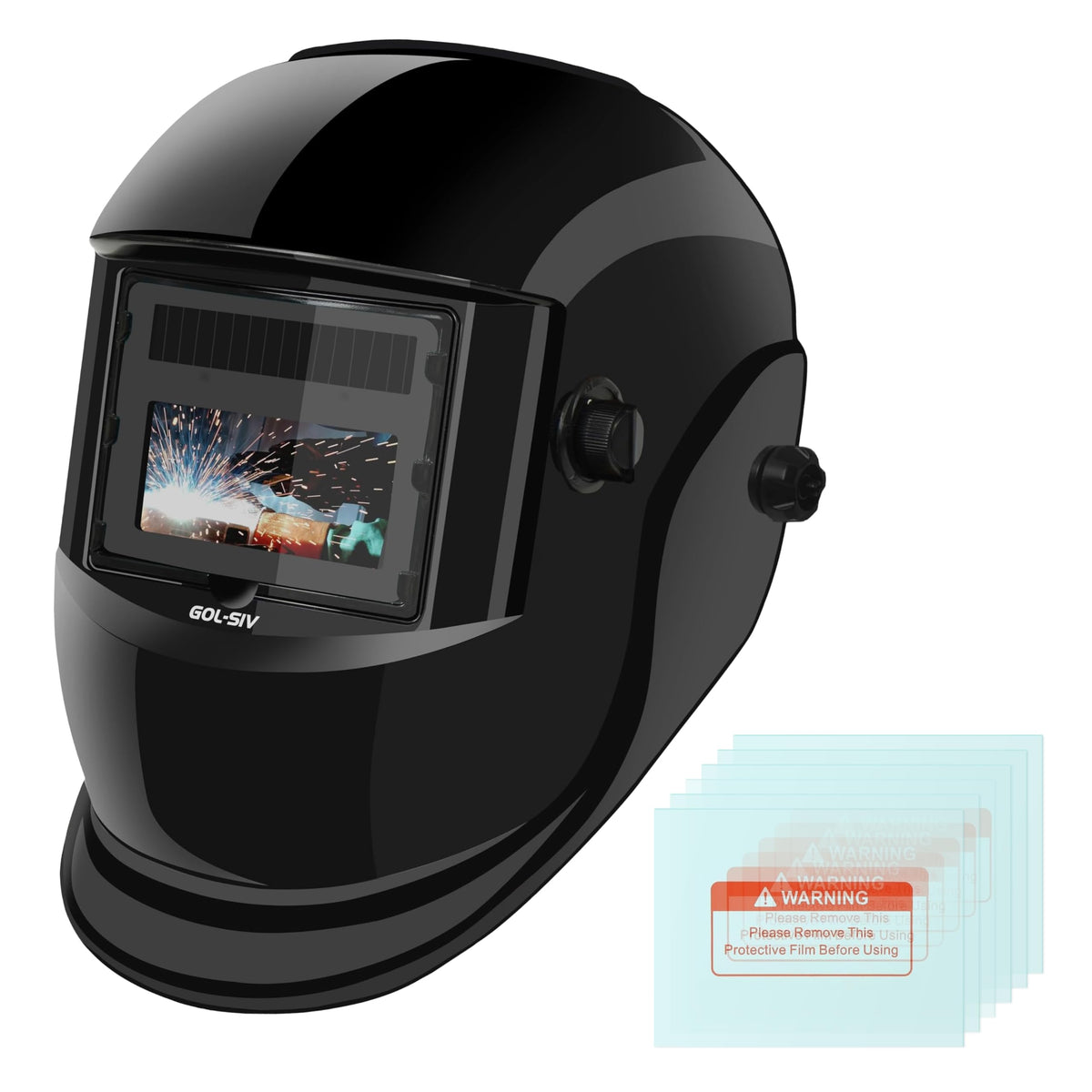 Auto Darkening Welding Helmet True Color Wide View Screen O9735