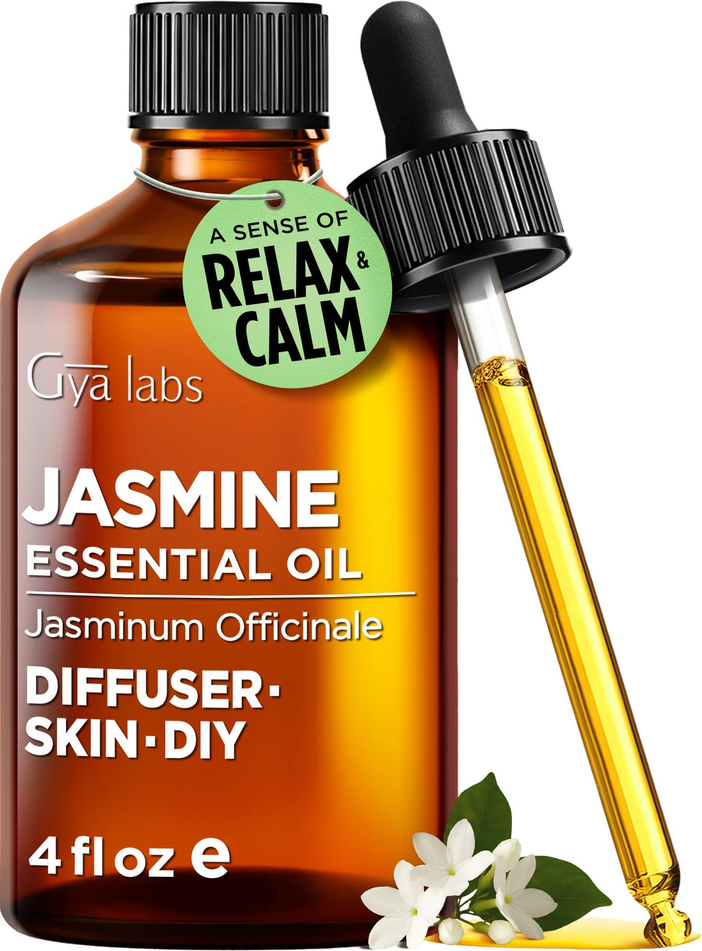 Jasmine and Rose Essential Oils Set 4 Fl Oz Q271