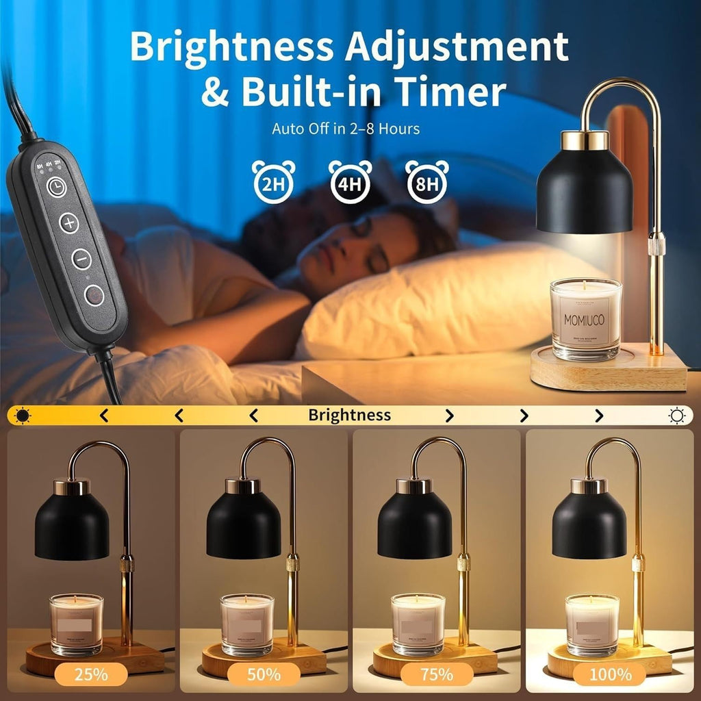 Height Adjustable Dimmable Candle Warmer Lamp with Timer B429